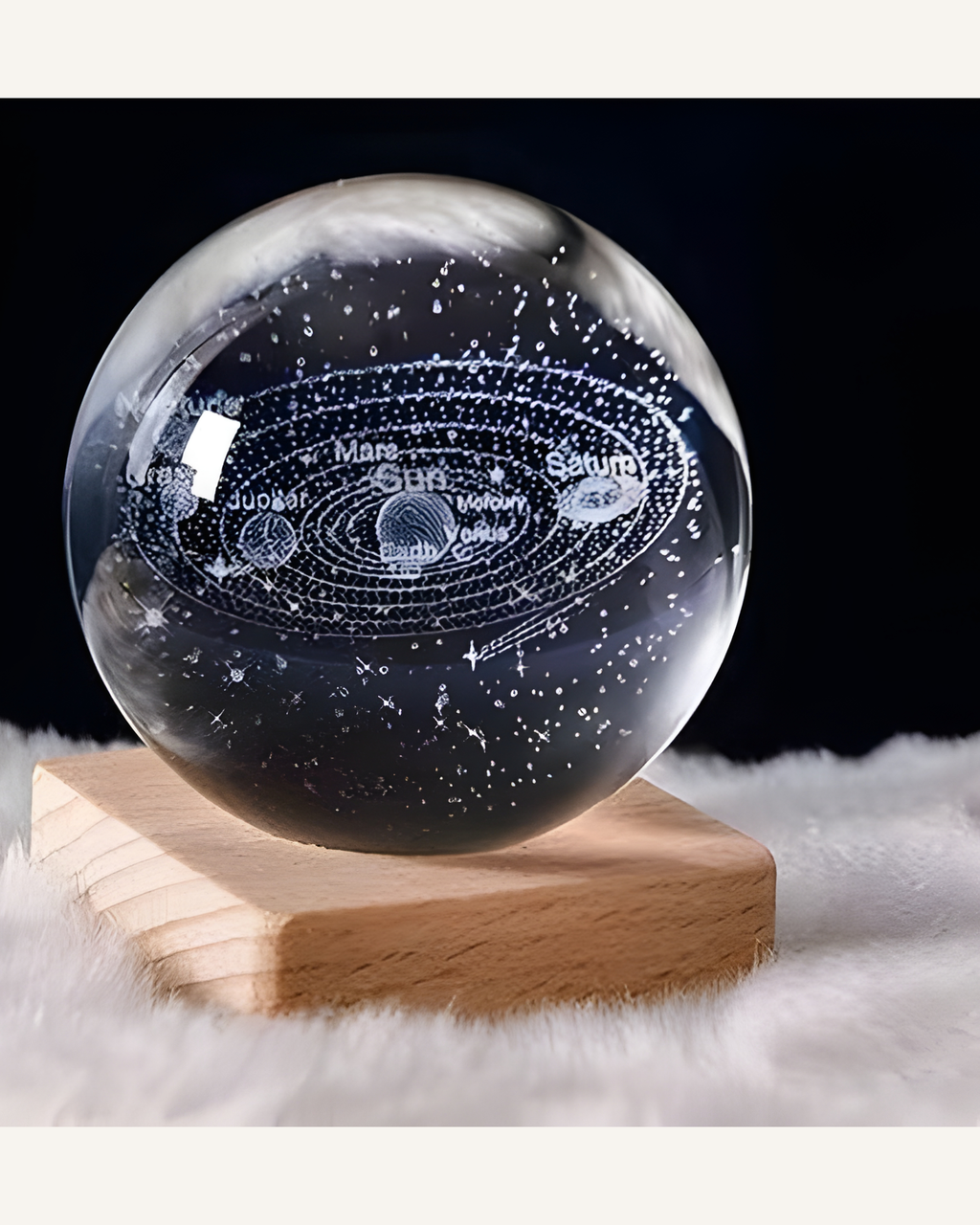 Mystic 3D Crystal Orb Lamp