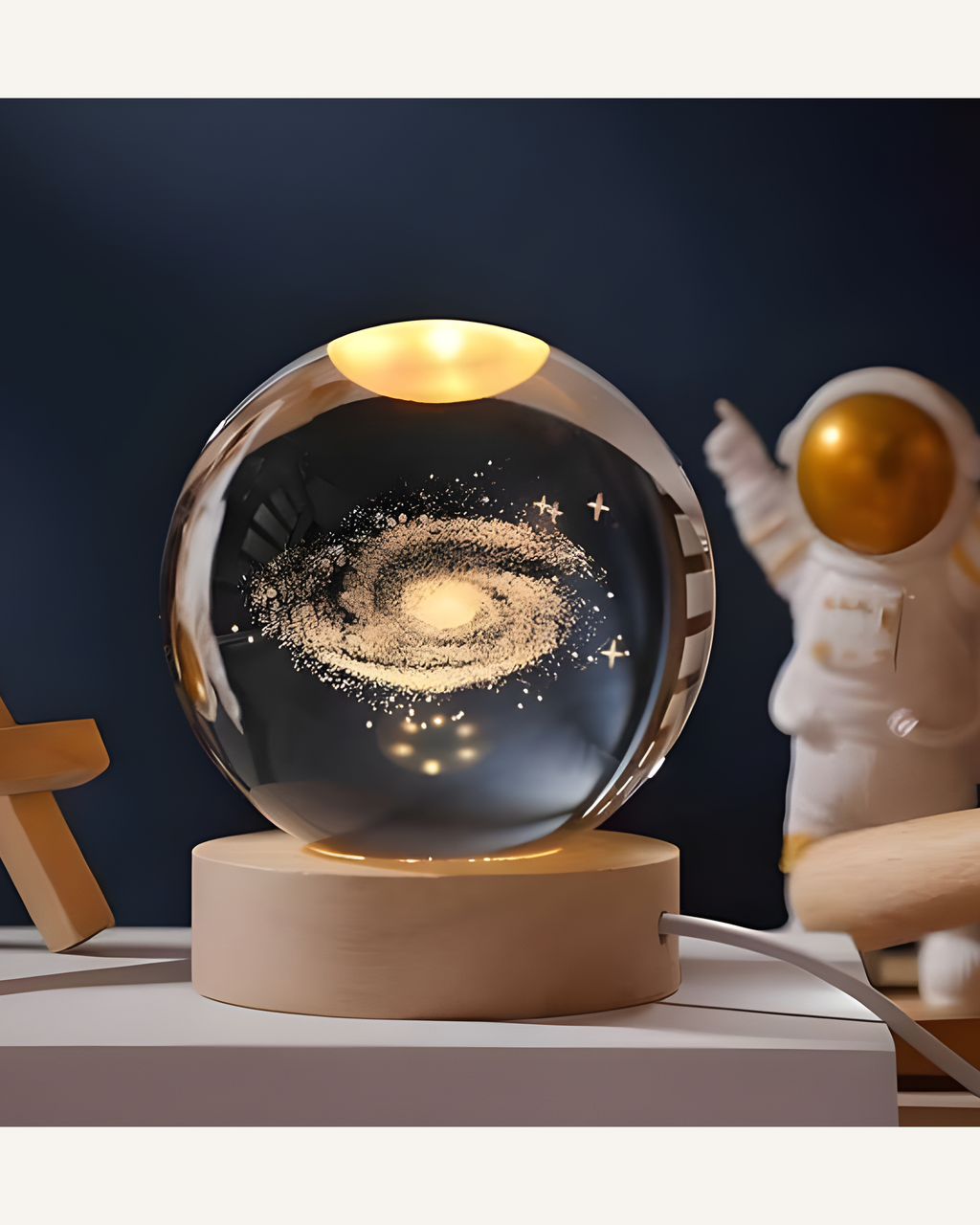 Mystic 3D Crystal Orb Lamp