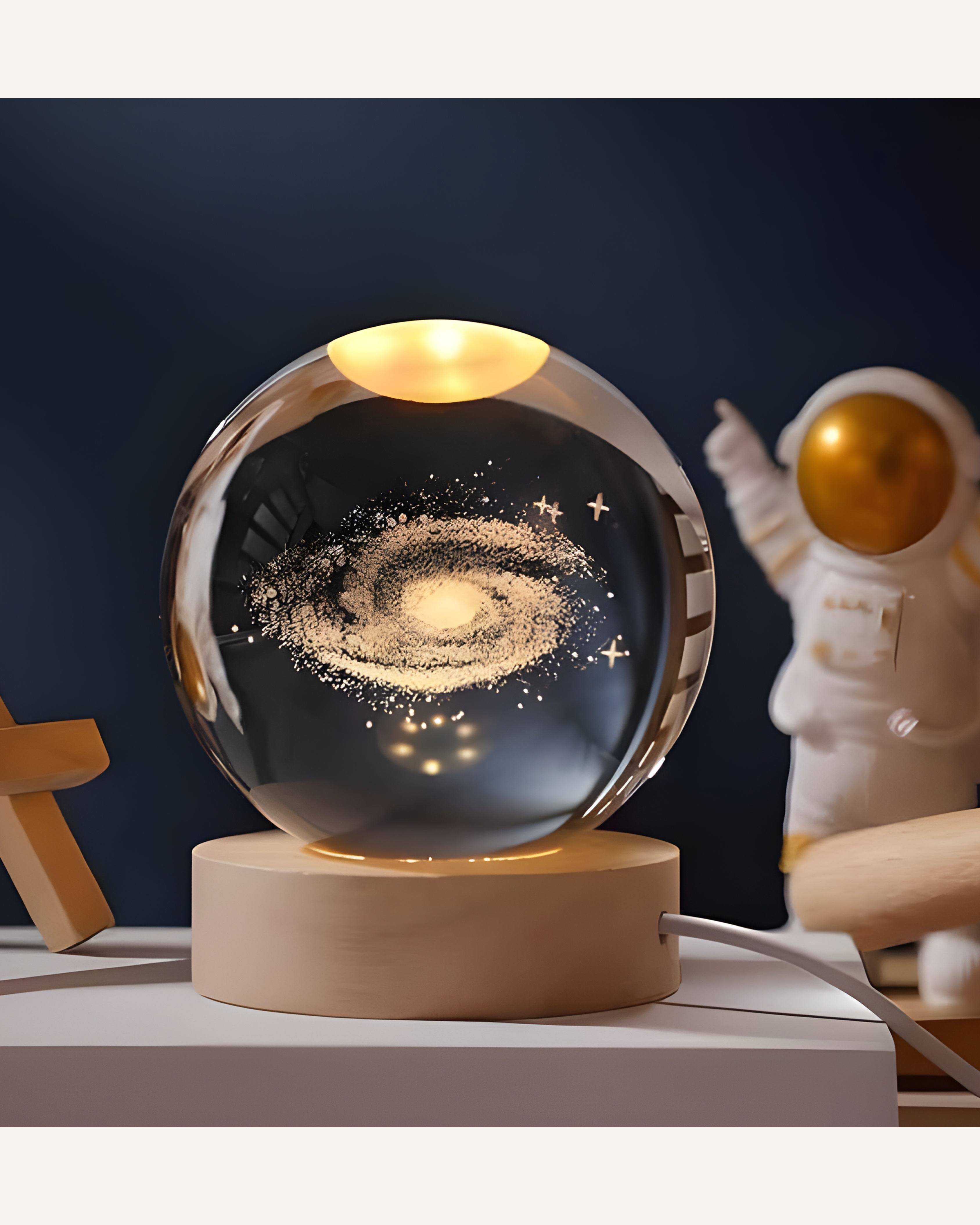 Mystic 3D Crystal Orb Lamp