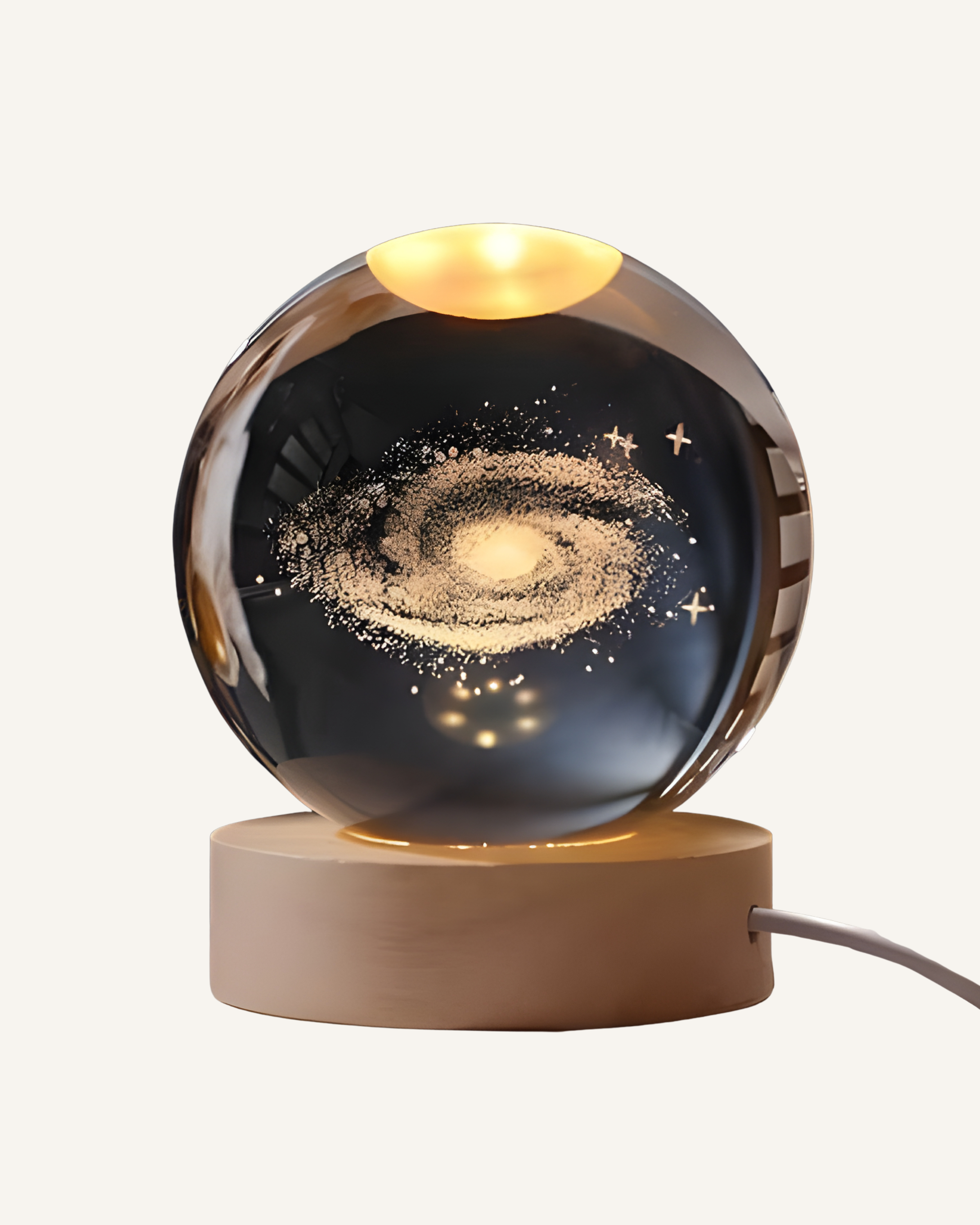 Mystic 3D Crystal Orb Lamp