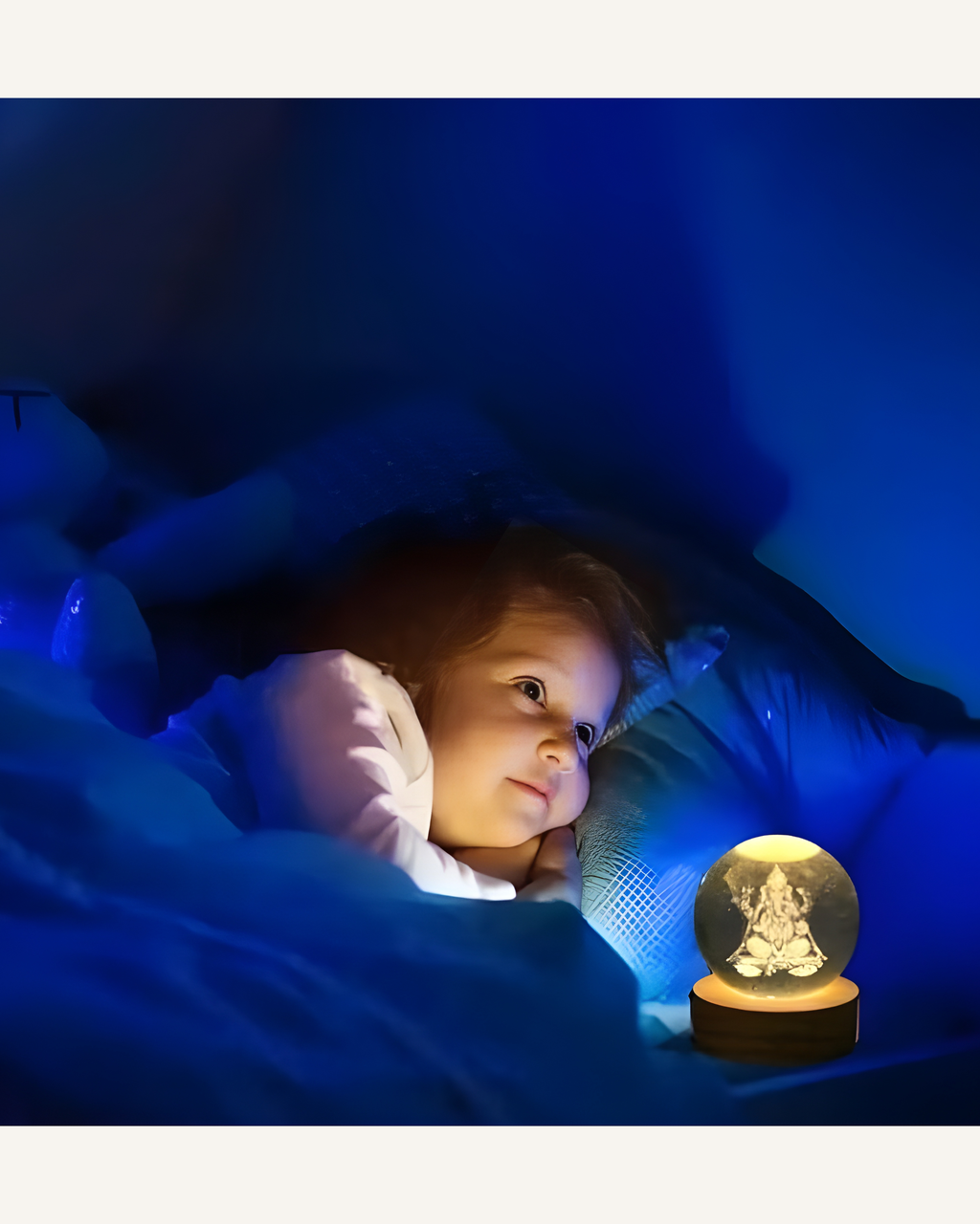 Shubh Ganesh Crystal Glow Lamp