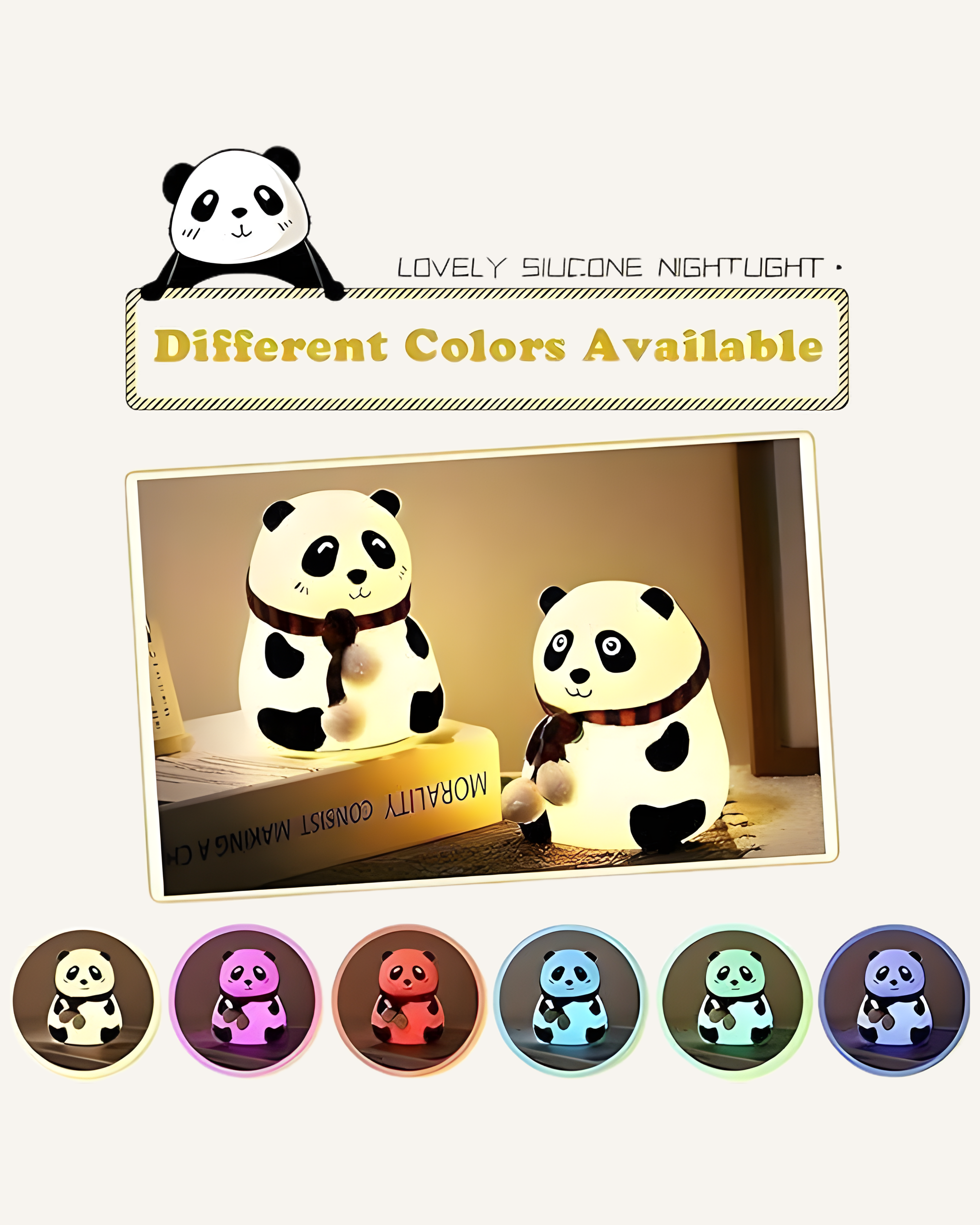 Cute Panda Light Lamp For Kids