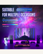 Astronaut Galaxy Projector - 360 Magnetic Head Rotation + Remote Control